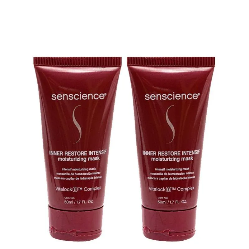 KIT SENSCIENCE INNER RESTORE INTENSIF MÁSCARA DE HIDRATAÇÃO 50ML – 2 UNIDADES