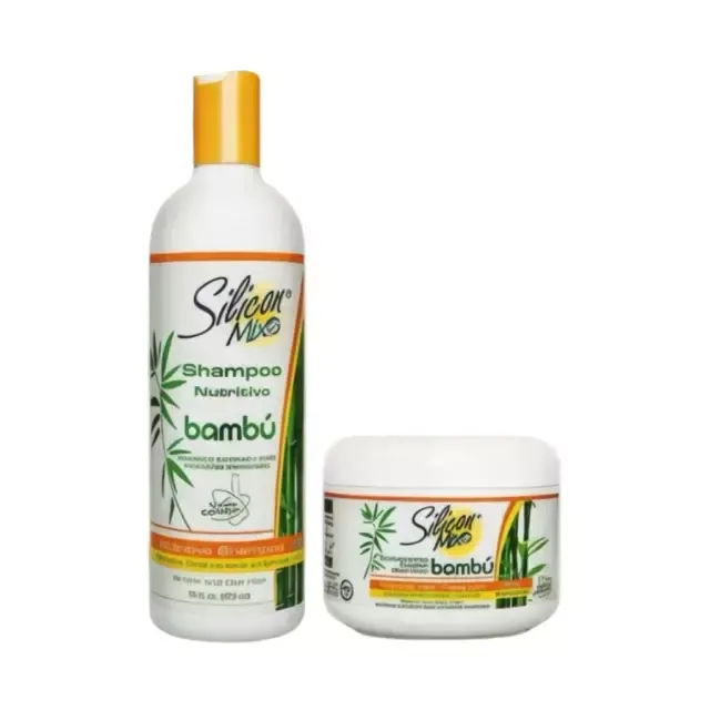 Kit Shampoo e Máscara 225g Silicon Mix Bambú Nutritivo
