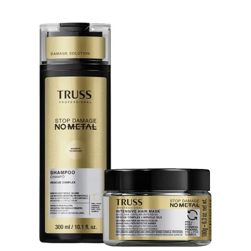 Kit TRUSS No Metal Stop Damage Duo (2 Produtos)