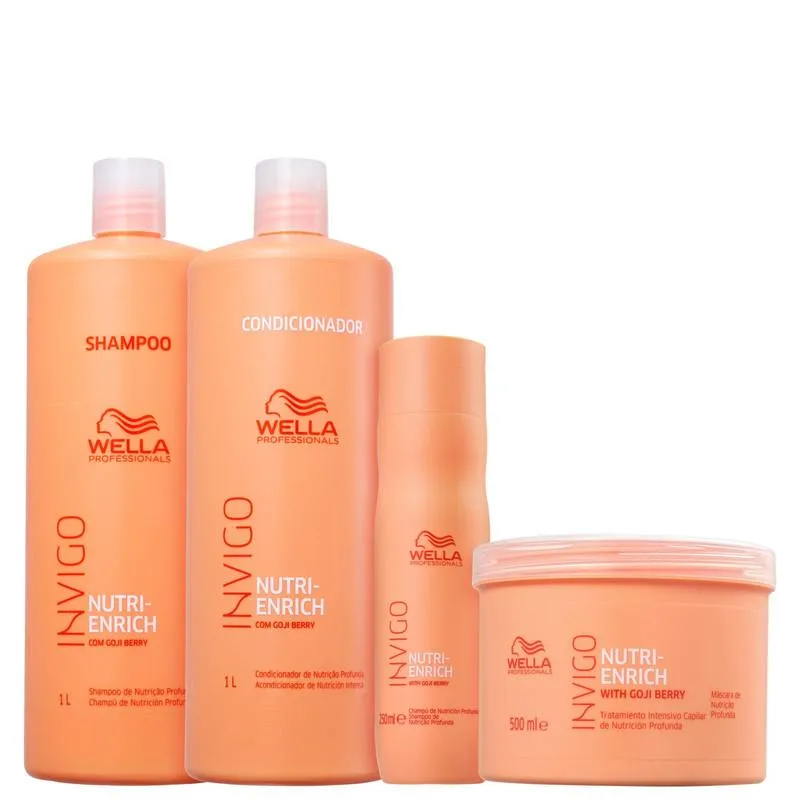 Kit Wella Professionals Invigo Nutri-Enrich Salon Power (4 Produtos)