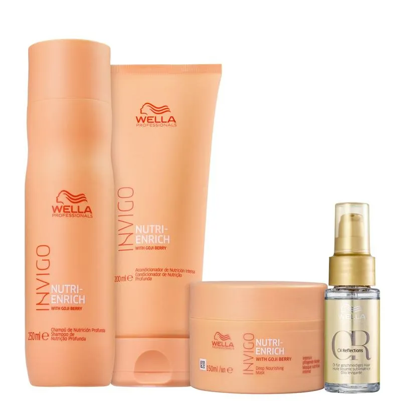 Kit Wella Professionals Invigo Nutri-Enrich Super Reflections (4 Produtos)
