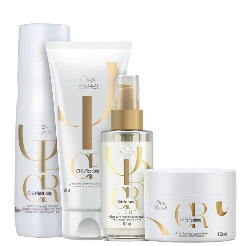 Kit Wella Professionals Oil Reflections Light (4 Produtos)