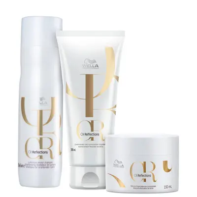 Kit Wella Professionals Oil Reflections Tratamento (3 Produtos)