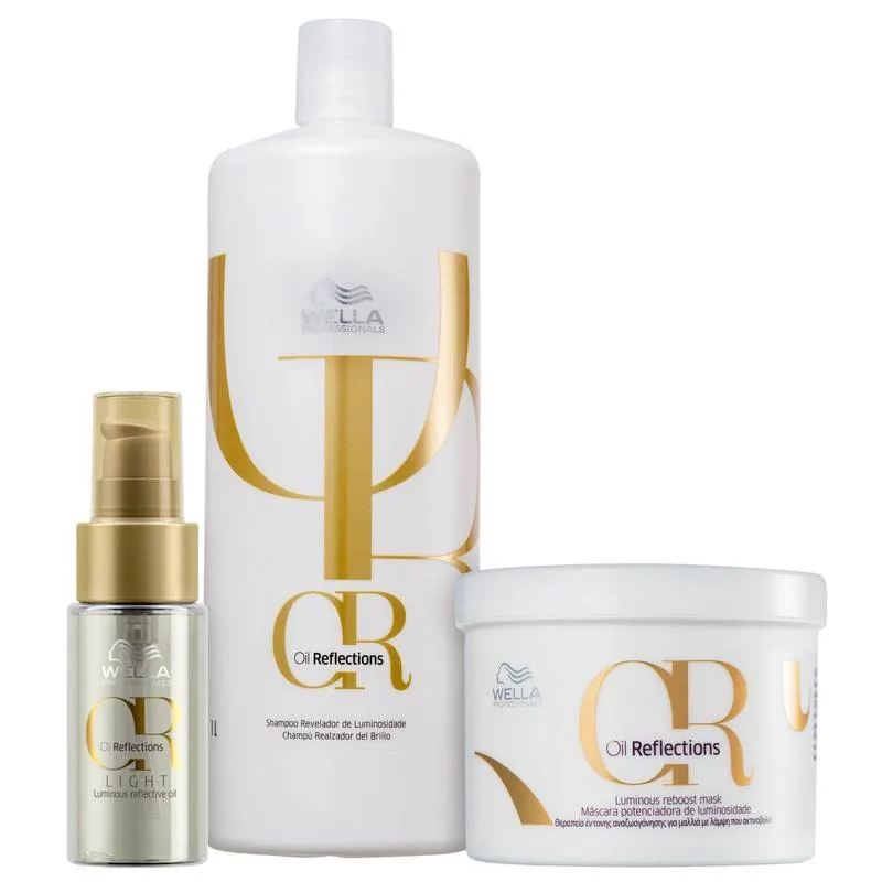Kit Wella Professionals Oil Reflections Trio Salon Shine (3 Produtos)