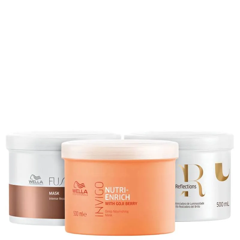 Kit Wella Professionals Super Masks Salon (3 Produtos)