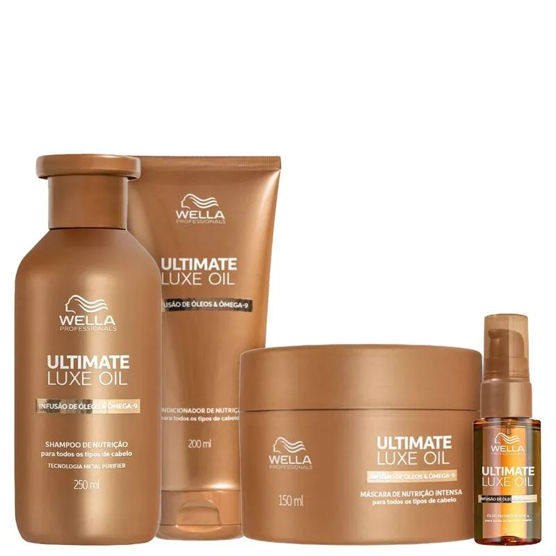 Kit Wella Professionals Ultimate Luxe Oil (4 Produtos)