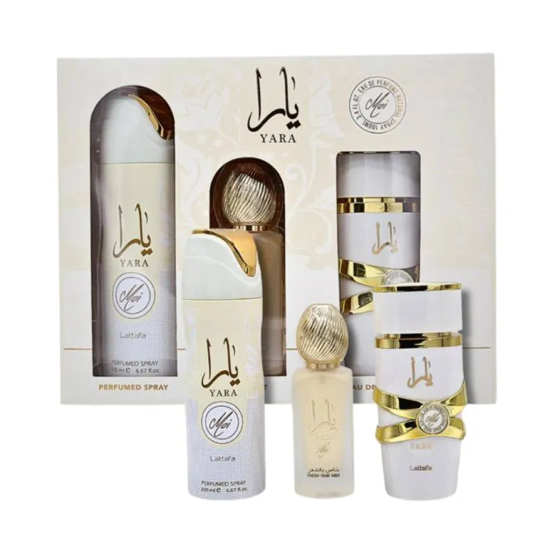 Lattafa Kit Yara Moi Collection – Desodorante, Hair Mist e Eau de Parfum