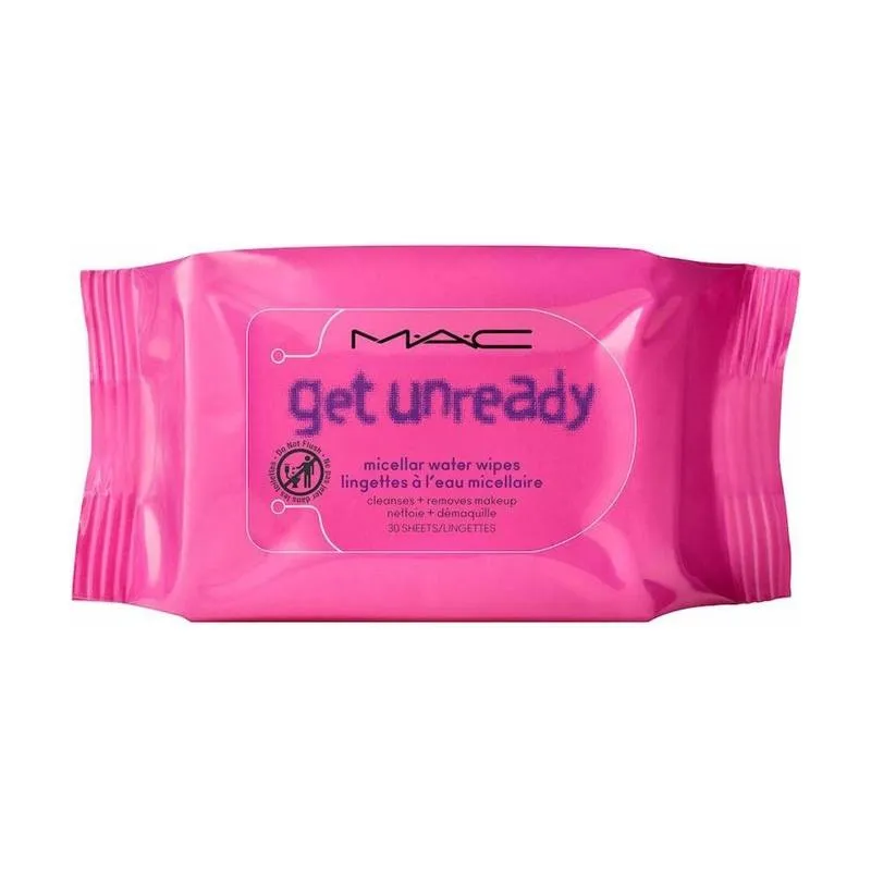 Lenços Demaquilantes Mac com Água Micelar Get Unready