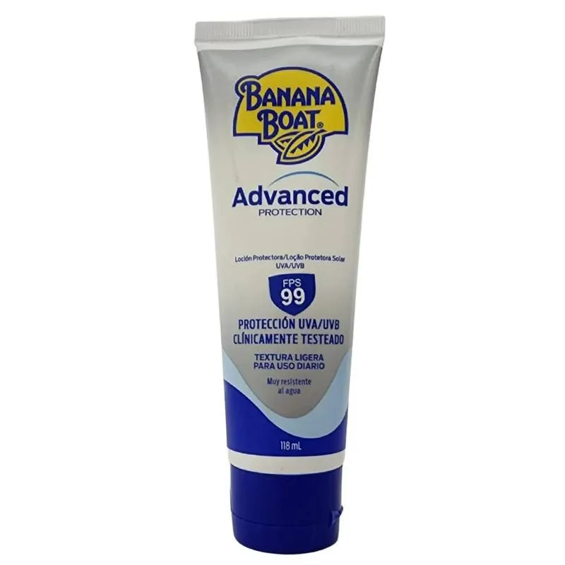 Loção Protetora Solar Uva/Uvb Advanced Protection Fps 99 Banana Boat 118Ml