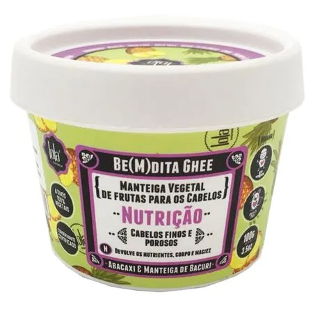 Lola Cosmetics Be(m)dita Ghee Abacaxi e Manteiga de Bacuri - Máscara de Nutrição