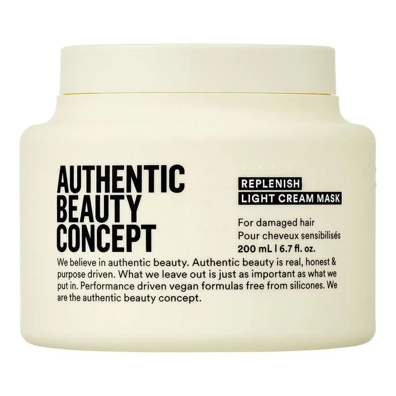 Máscara Capilar Reparadora Authentic Beauty Concept Replenish Light Cream