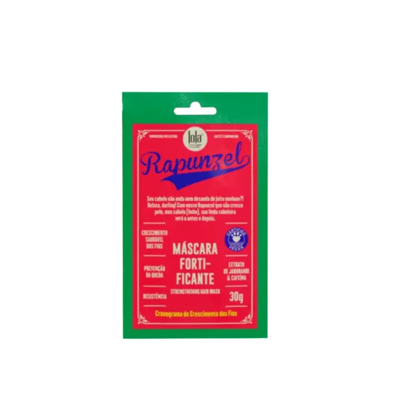 Máscara Fortificante Lola Cosmetics Rapunzel - Sachê 30g