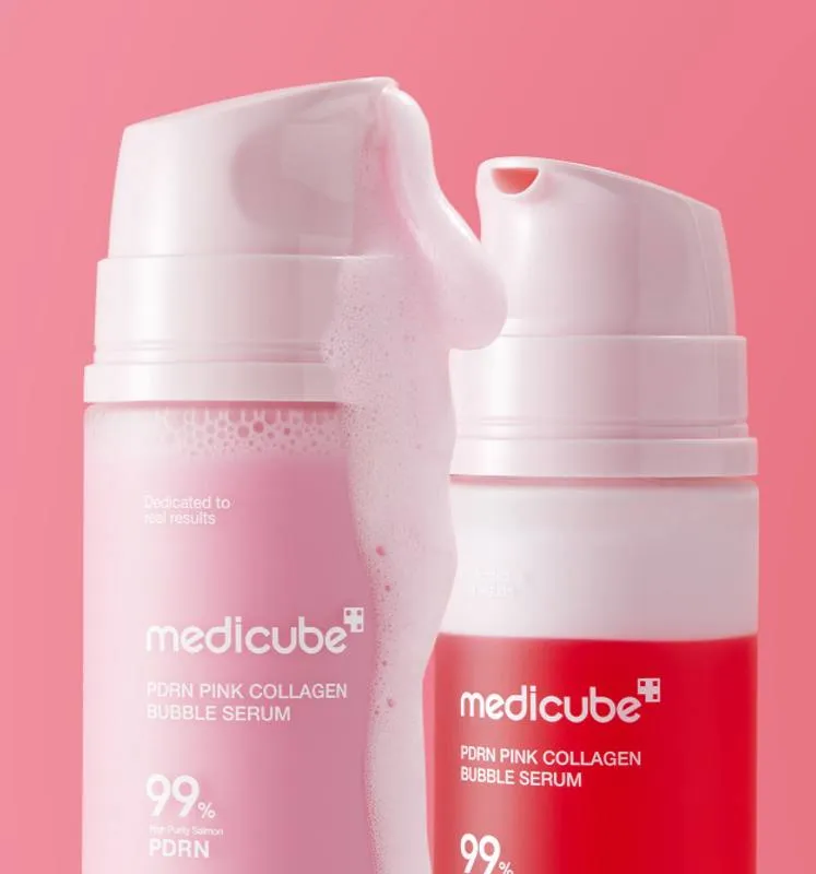 Medicube PDRN Pink Collagen Bubble Serum 95ml