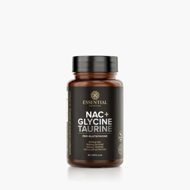 Nac Glycine Taurine Essential Nutrition 90caps