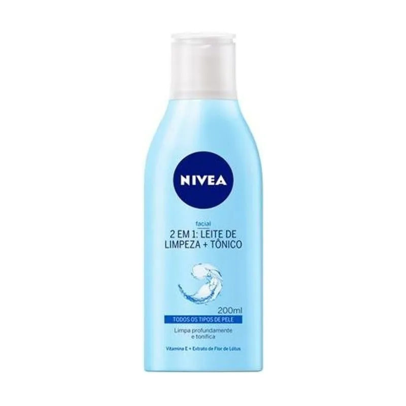 NIVEA Loção 2 em 1 - Leite de Limpeza Facial + Tônico Refrescante
