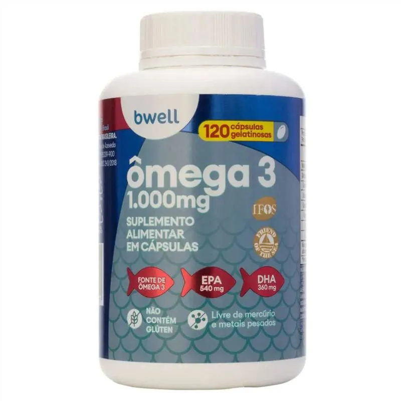 Ômega 3 bwell 120 Cápsulas