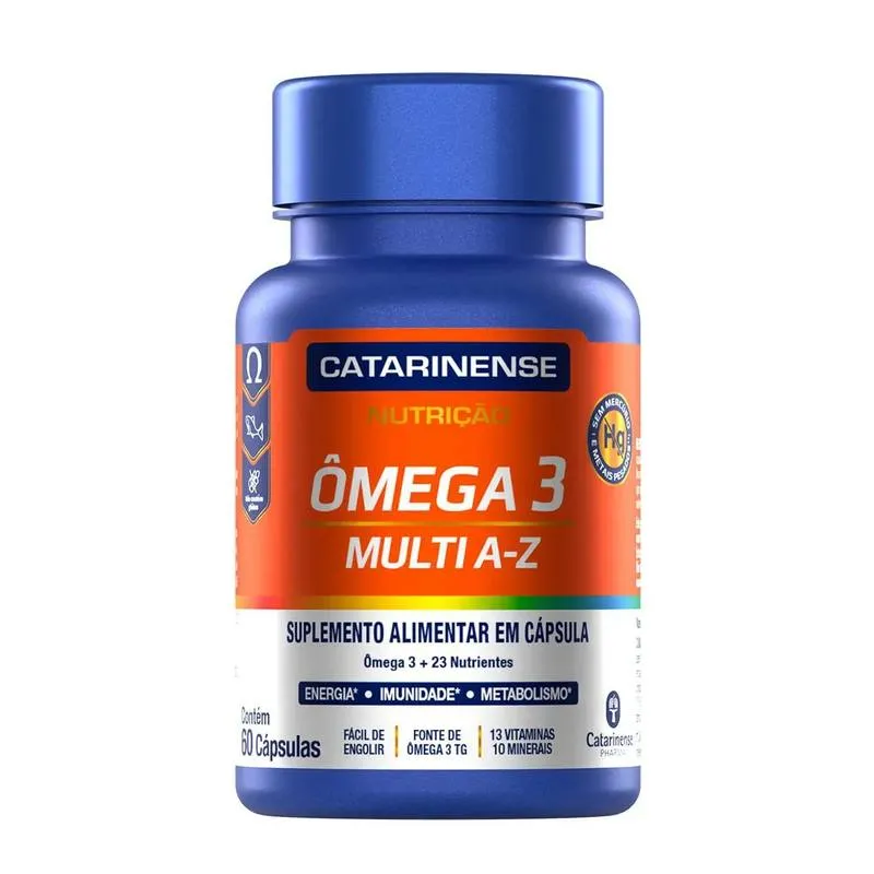 Ômega 3 Multi A-Z Catarinense Nutrição 60 Cápsulas