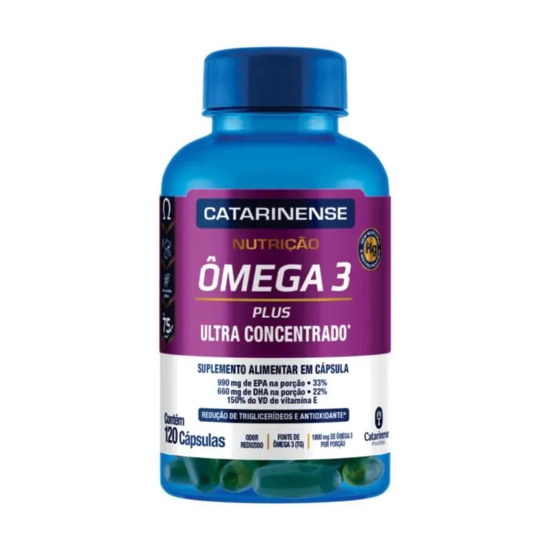 Ômega 3 Plus Catarinense Nutrição 120 cápsulas
