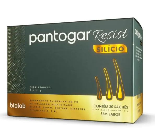 Pantogar Resist Silicio sem sabor 30 Sachês