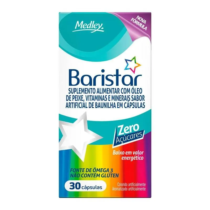 Polivitamínico Medley Baristar Baunilha 30 cápsulas