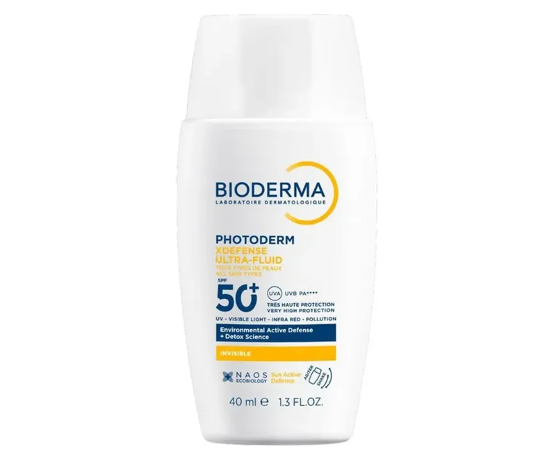 Protetor Solar Facial Bioderma Photoderm XDefense Ultra-Fluid Sem Cor FPS50+ 40 ml