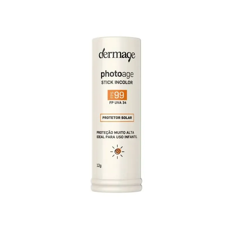 Protetor Solar Facial Stick FPS 99 Photoage Incolor 12g