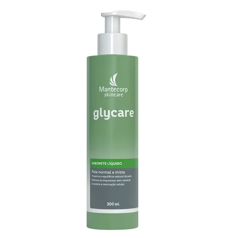 Sabonete Líquido Facial Glycare Mantecorp 300ml