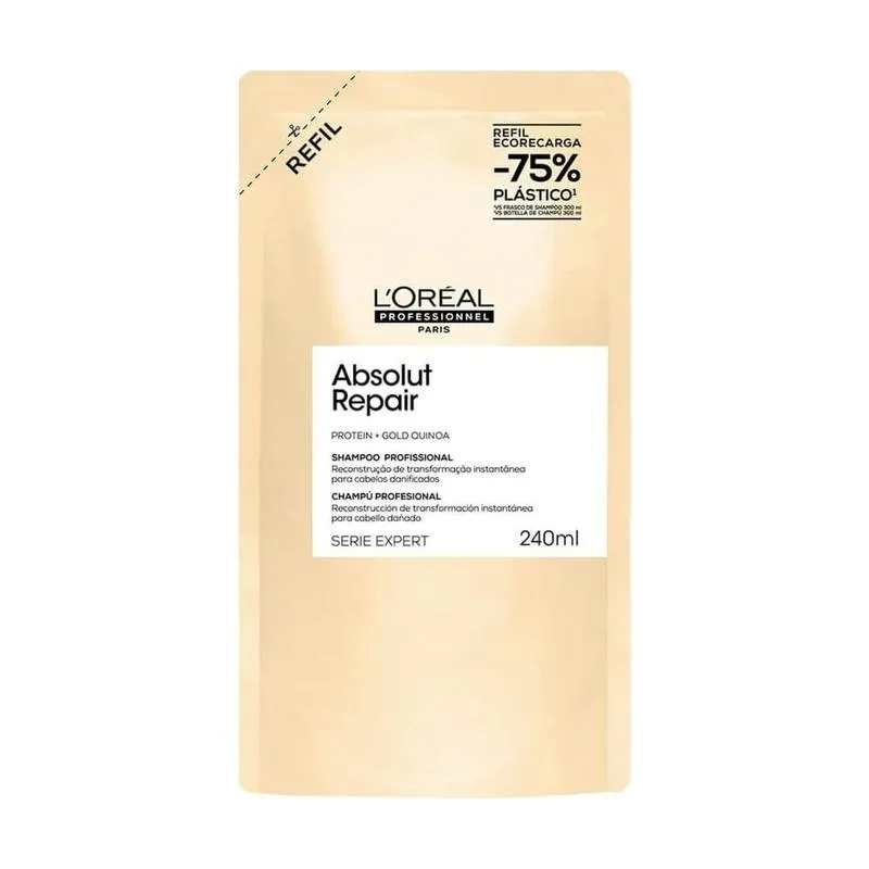 Shampoo Reparação Profunda L'Oréal Professionnel Absolut Repair Refil