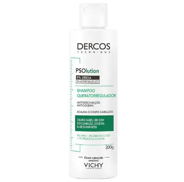 Shampoo Vichy Dercos Psolution Queratorregulador 200g