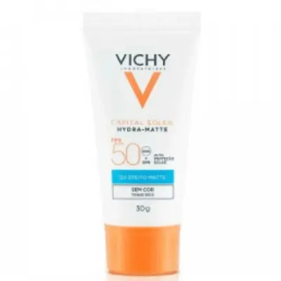 Vichy Capital Soleil Hydra-matte Protetor Solar Facial Fps 50 sem Cor 30g