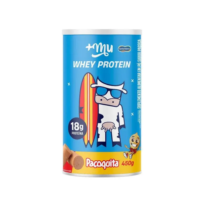 Whey Protein Concentrado +Mu Paçoquita 450g