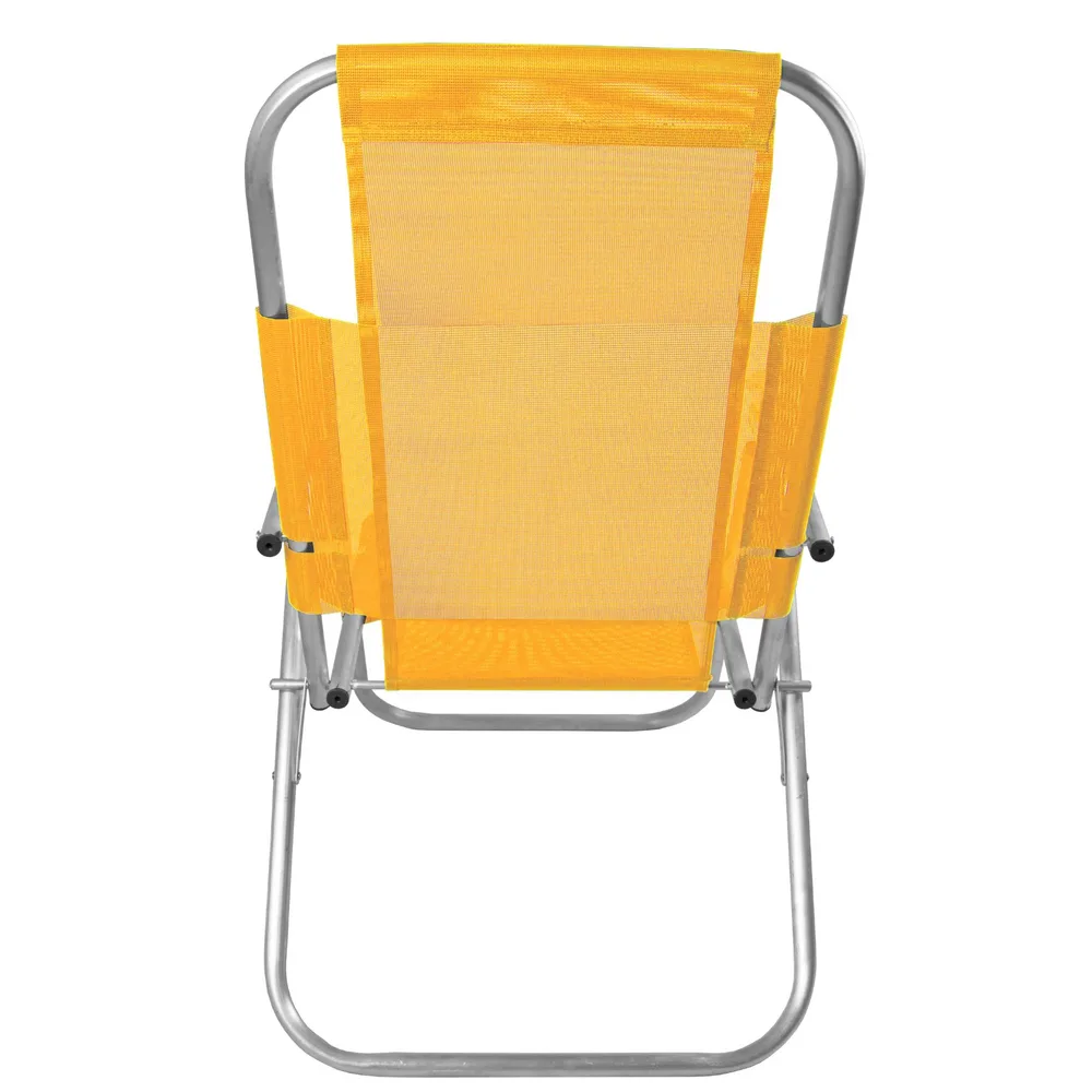CADEIRA DE PRAIA ALUMINIO - RECLINAVEL VIP 150 Kg 5 POSIÇÕES — foto 4
