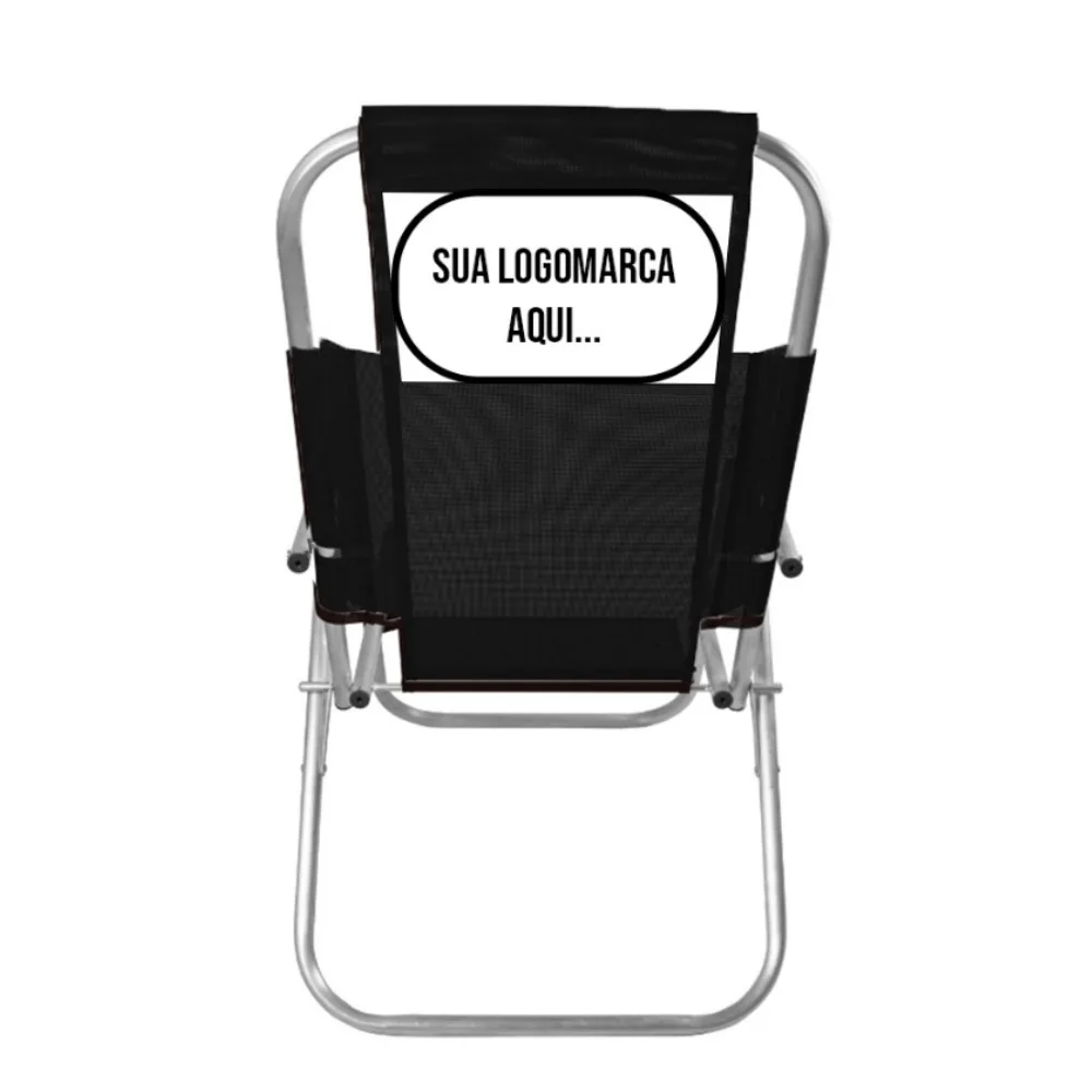 CADEIRAS DE PRAIA ALUMÍNIO - RECLINAVEL VIP PERSONALIZADA 150 Kg 5 POSIÇÕES