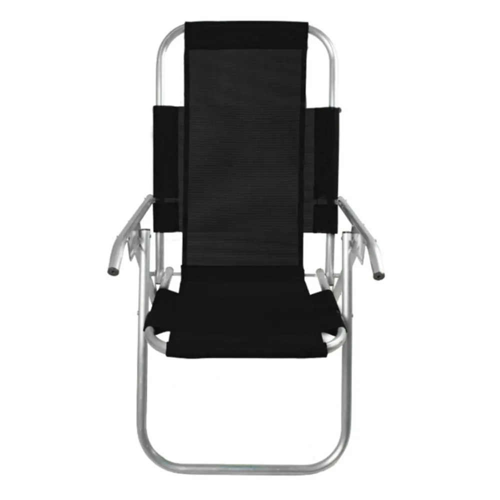 CADEIRAS DE PRAIA ALUMÍNIO - RECLINAVEL VIP PERSONALIZADA 150 Kg 5 POSIÇÕES — foto 3