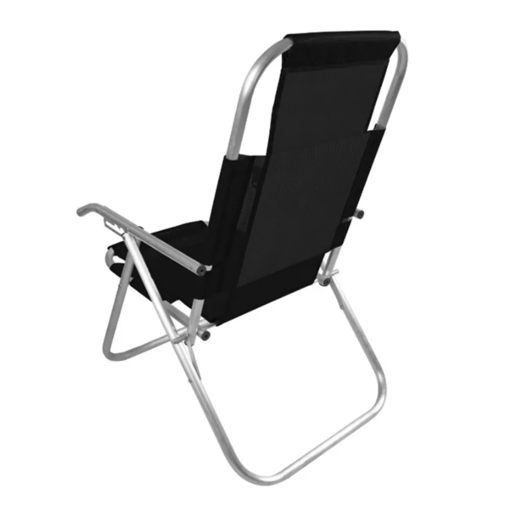 CADEIRAS DE PRAIA ALUMÍNIO - RECLINAVEL VIP PERSONALIZADA 150 Kg 5 POSIÇÕES — foto 4