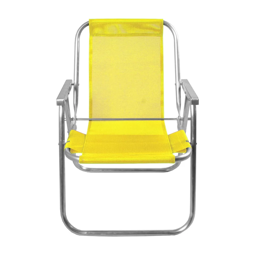 CADEIRA DE PRAIA ALUMINIO - SENTAR 110 KG