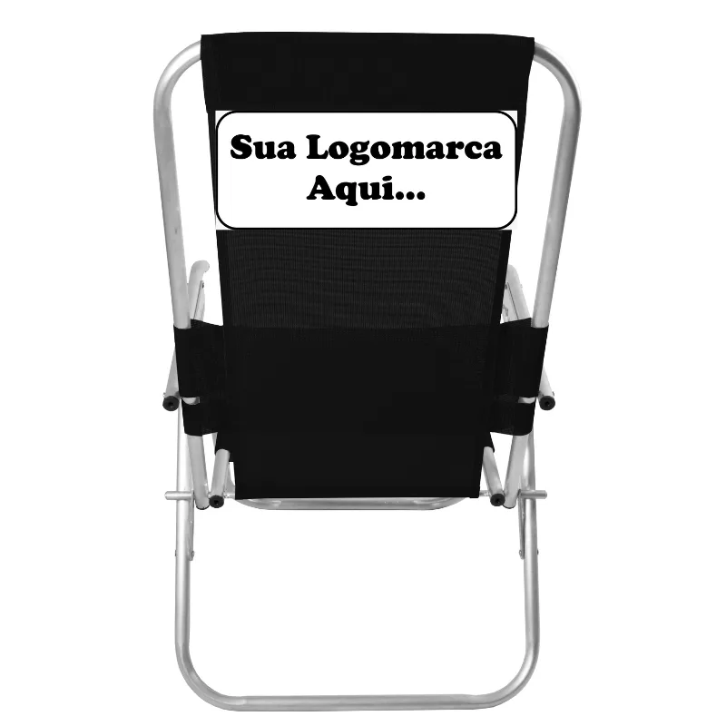 CADEIRA DE PRAIA RECLINÁVEL REFORÇADA PERSONALIZADA 150 KG 05 POSIÇÕES