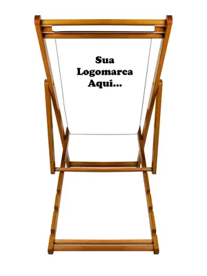 CADEIRA ESPREGUIÇADEIRA MADEIRA - LONA VINÍLICA PERSONALIZADA