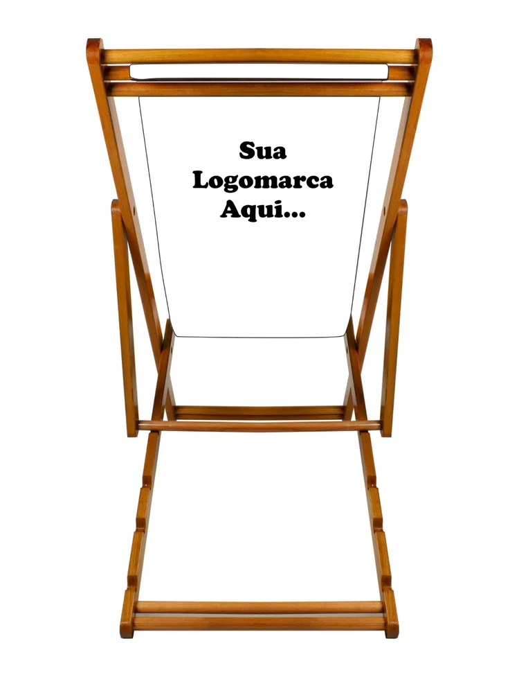CADEIRA ESPREGUIÇADEIRA MADEIRA - LONA VINÍLICA PERSONALIZADA