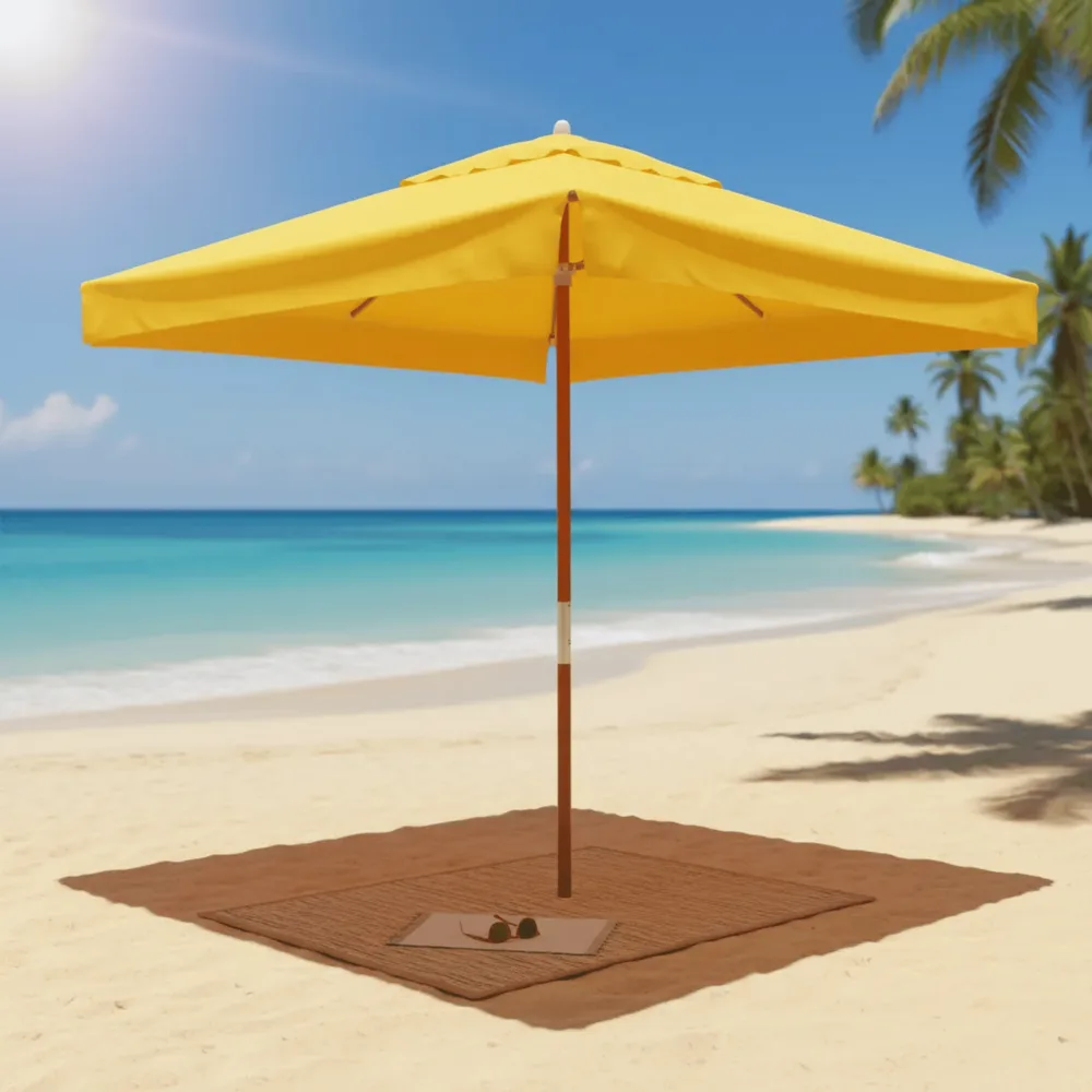OMBRELONE MADEIRA - 1.70X1.70M QUAD. COM ABAS BAGUM — foto 2