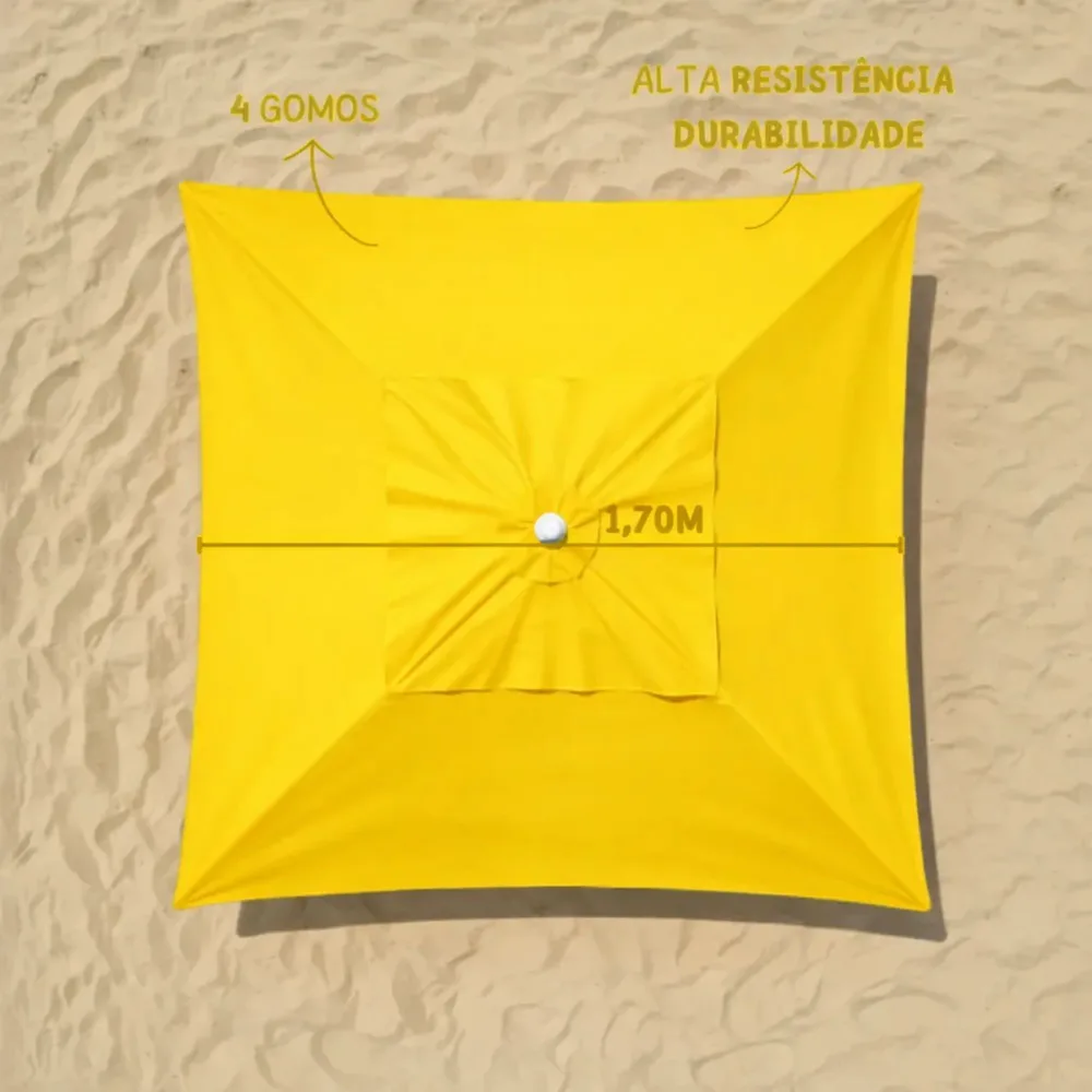 OMBRELONE MADEIRA - 1.70X1.70M QUAD. S/ABA LONA VINILICA — foto 7