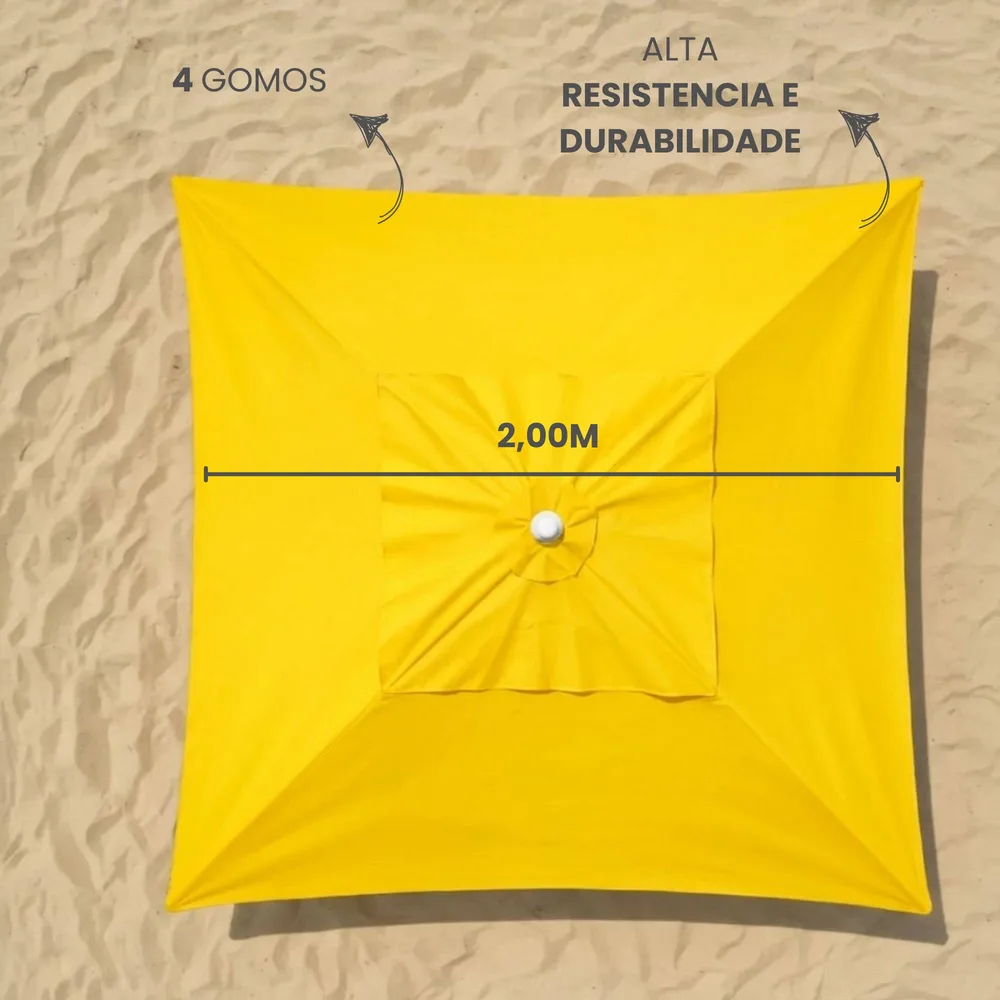 OMBRELONE MADEIRA - 2X2M QUAD. SEM ABAS BAGUM — foto 7