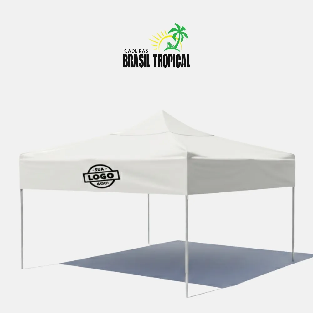 TENDA 3X3 ARTICULADA LONA VINILICA ALUMNIO - PERSONALIZAÇÃO INTERCALADA