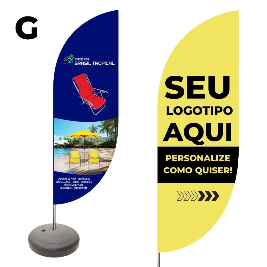 WIND BANNER COMPLETO PERSONALIZADO - MODELO PENA