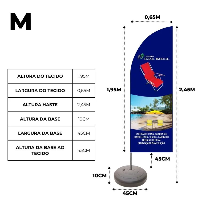 WIND BANNER COMPLETO PERSONALIZADO - MODELO FACA — foto 2